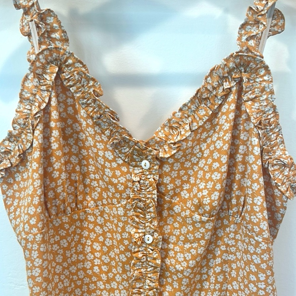 Sage The Label Floral Button-Front Mini Dress - Picture 3 of 7